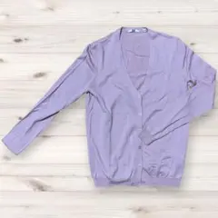 UNIQLO カーディガン 長袖 前面ボタン付き ピンク　ユニクロ 春夏