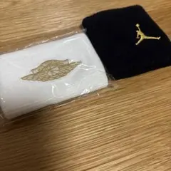 ジョーダン AIR JORDAN リストバンド ホワイト ブラック ゴールド