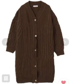 milkfed ￼カーディガン　ケーブル編み