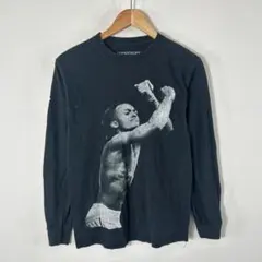エックステンタシオン フォトプリント ロンT ブラック 長袖Tシャツ 