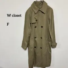 W closet ダブルクローゼットトレンチスプリングコート Fサイズd025②のサムネイル