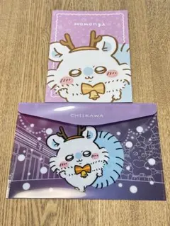 ちいかわ セブンコラボ・モモンガ フラットケース&A5ノート　新品未使用