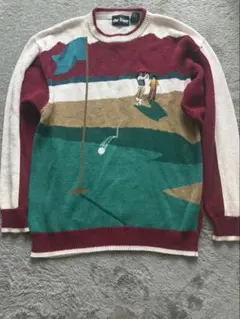 Par Four 90s レトロ ニット セーター ラージサイズ