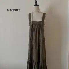 MACPHEE Cotton Linen Panama Cloth Dress