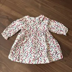 PETIT BATEAU 花柄長袖ワンピース 95cm未満