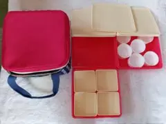重箱 弁当箱 3段 仕切り カップ付き　保冷バック付き