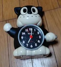 昭和 레트로 のらくろクン 目覚まし時計 おしゃべり アラーム 当時物 リズム時計