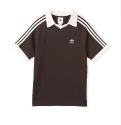 adidas S ワッフルショートスリーブポロシャツ ブラウン atomos