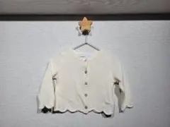 【中古】Tartine et Chocolat カーディガン 白 80cmくらい