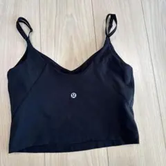 ルルレモン　クロップドキャミタンク　ブラック　4