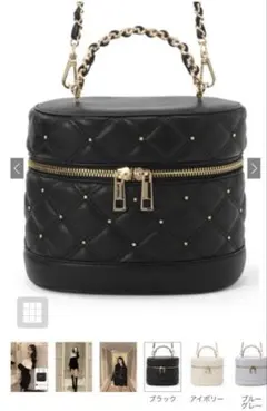 【新品未使用】grl 2wayキルティングバニティバッグ