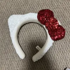 ハローキティ風グリッターカチューシャ