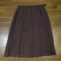 HANAE MORI ブラウン×パープル　スカート