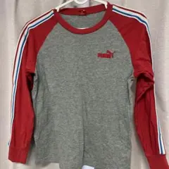 Puma 長袖カットソー グレー/レッド