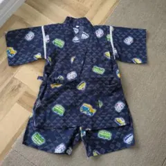 サンリオ　ザ　ラナバウツ（働く車） 甚平 110cm ネイビー