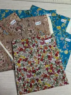 コットン100%の小花柄　3種セット パッチワークや小物作り用