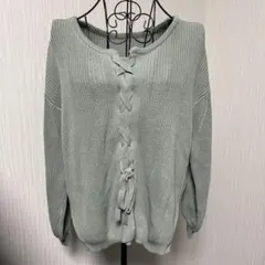 earth music &ecology ニット 長袖 ライトカーキ