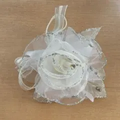 コサージュ　白 入学式　卒業式