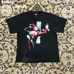BATMAN ジョーカー ハーレイクイン Tシャツ L 黒