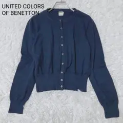 ユナイテッドカラーズオブベネトン カーディガン ネイビー S 長袖 オフィス