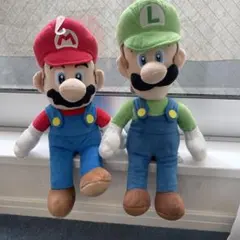 スーパーマリオ ルイージ ぬいぐるみ 2体セット　おまけ付き