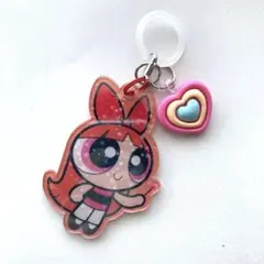 めじるしアクセサリー アンブレラマーカー パワパフ ブロッサム キーホルダー平成