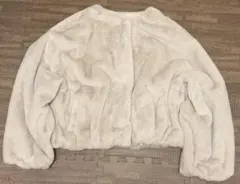 美品 RETROGALLERY グレー ファーコート