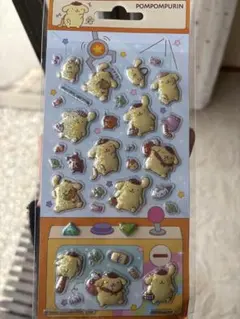 も*ろ様 ポムポムプリン　ぷっくりシール　立体シール　サンリオ　海外限定　正規品