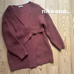 値下げ交渉可　niko and... 美品　ニットガウン　アウター