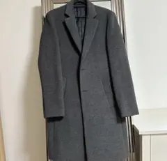 美品 グレー チェスターコート メンズ