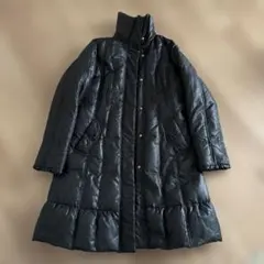 ブラックロングダウンジャケット