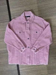 ZARA コーデュロイジャケット ピンクMサイズ