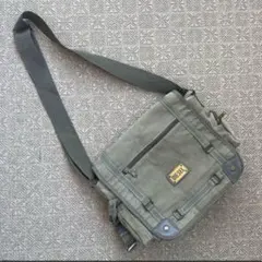 DIESEL archive metal logo military bag