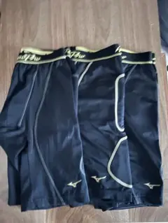 Mizuno Pro スライディングパンツ ブラックLサイズ３枚セット