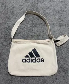 adidas キャンバス ショルダーバッグ アイボリーのサムネイル