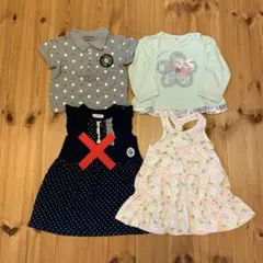 女の子 90 トップス ワンピース 3点セット まとめ売り