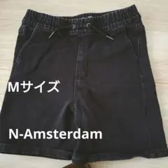 N-Amsterdam ブラックハーフパンツ