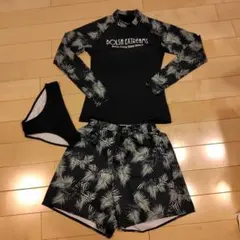 トロピカル柄 水着パット付き
