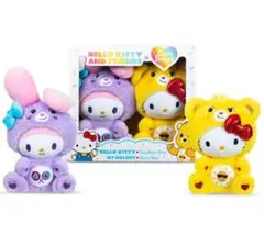海外限定　新品未使用　ケアベア　ハローキティ＆マイメロディ ぬいぐるみセット