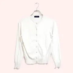 ジャスグリッティー カーディガン 白 シンプル M 上品 おしゃれのサムネイル