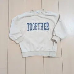 【H&M】キッズ トレーナー 長袖 100 ベージュ エイチアンドエム 子ども服