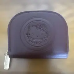 ハローキティ コインケース カードケース 小銭入れ ブラウン ラウンドファスナーのサムネイル
