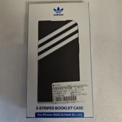 （l44)adidas3-STRIPESBOOKLETCASEiPhone14用