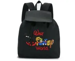 【新品未使用タグ付き】WDW キャラクターロゴ　リュックサック 新品未使用タグ付き】WDW キャラクターロゴ リュックサック - メルカリ