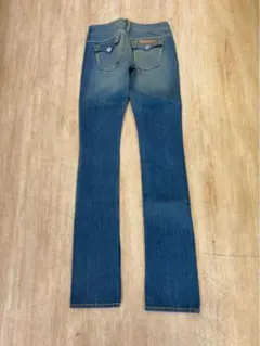 レア)Carharttハートステッチワイドデニムパンツ赤耳インディゴW28L30 