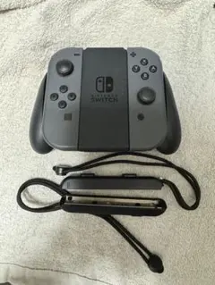 Nintendo Switch ジョイコン グレー　ストラップ　グリップ
