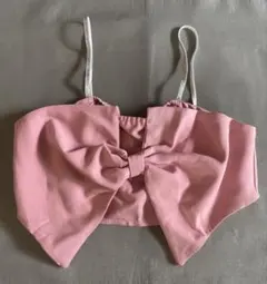 リボン付きビスチェ
