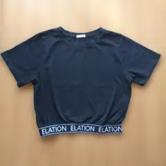 COLZA 黒 クロップドTシャツ M ELATIONのサムネイル
