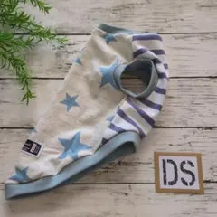 犬服 ハンドメイド ベスト タンクトップ DSサイズ ボーダー×星