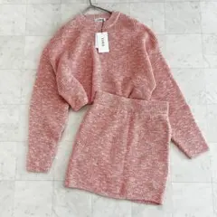 【タグ付】EVRIS エヴリス　メランジニットセットアップ　ミニ